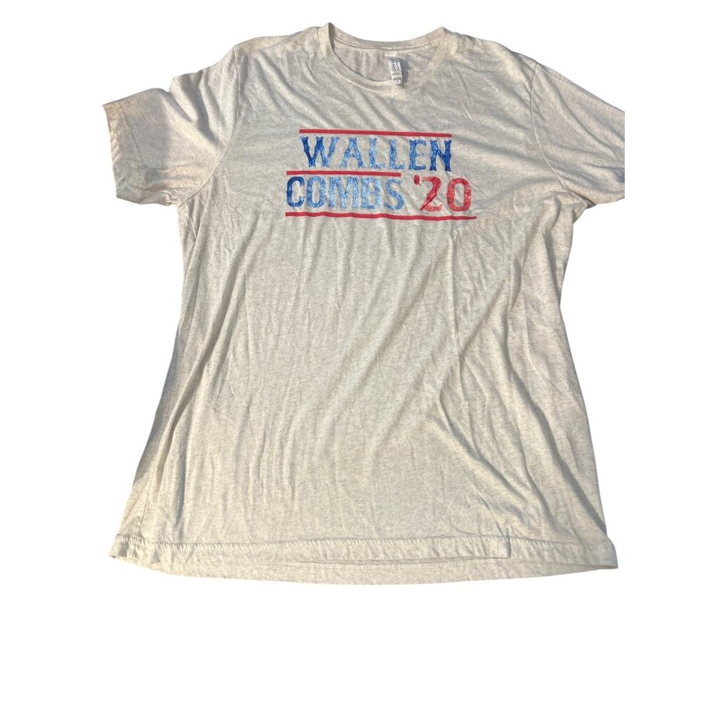 Wallen Combs 20 Graphic T-Shirt Bella Canvas Oatmeal Luke Morgan Sz XL Comfort
